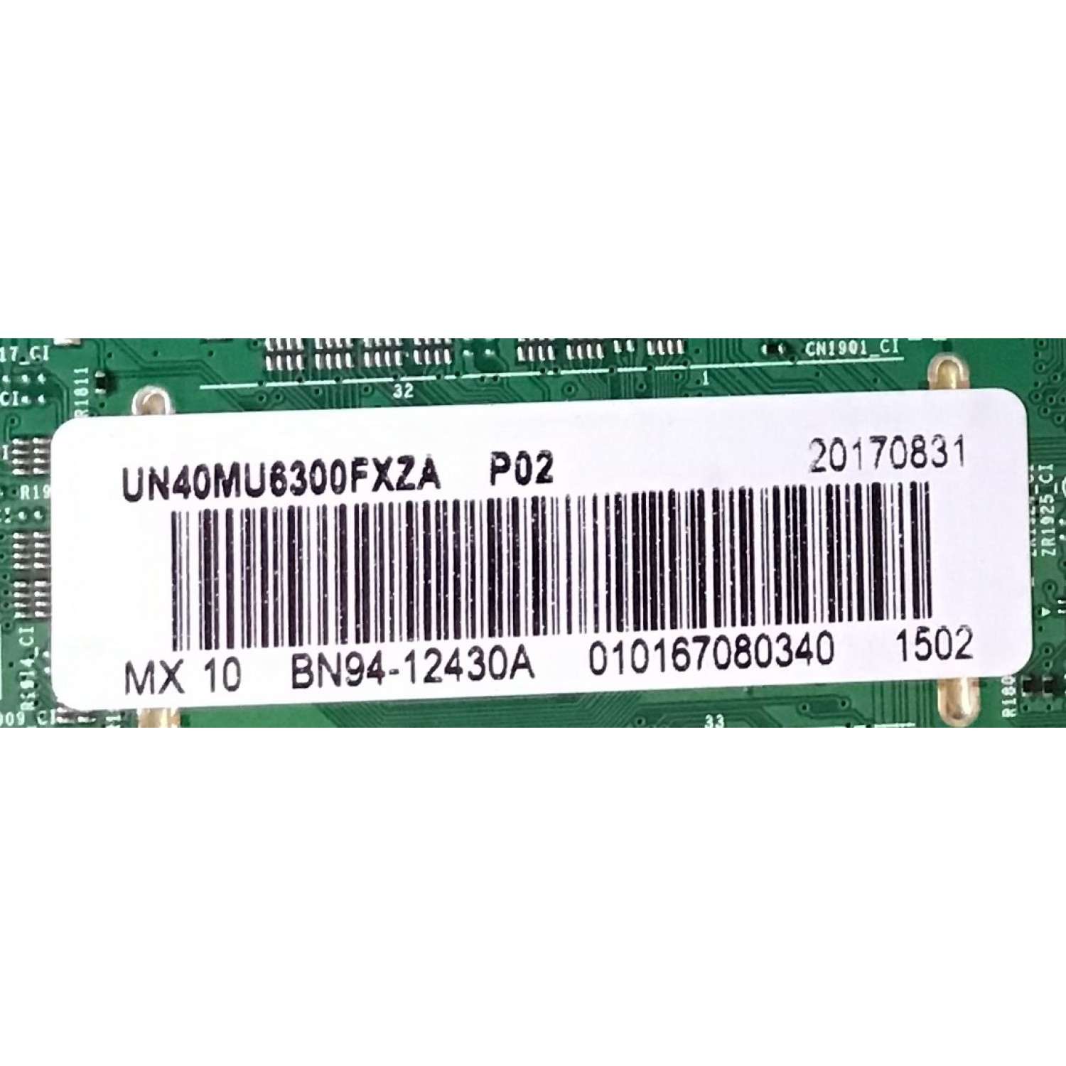 KIT DE TARJETAS SAMSUNG / MAIN BN94-12430A / BN97-13635A / BN41-02568B / FUENTE BN44-00806F / L40S6R_MSM / PSLF131S09A / PANEL CY-GK040HGLVCH / MODELO UN40MU6300FXZA FB02 - Imagen 2